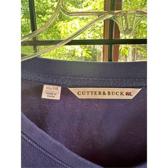 Cutter & Buck Men’s Blue V-Neck LS V Neck Lakemont Tri-Blend Sweater XXL - Picture 6 of 9